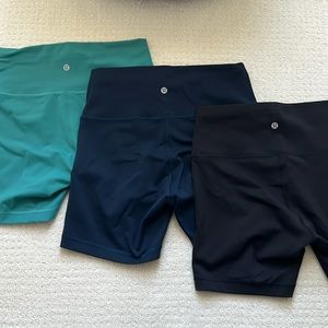 Set of Lululemon Biker Shorts
